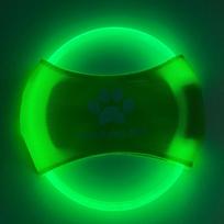 LED įkraunamas šviečiantis skraidantis lėkštė šunų dresūrai žalia šviesa spalva