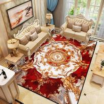 Red Luxury European Style Large Rugs for Living Room Parlor Sofa Area Carpets Non-slip Easy Cleaning Bedroom Floor Mat 200x300cm 60*90cm