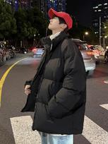 Men's Winter Loose Fit Stand Collar Cotton-Padded Jacket 2XL
