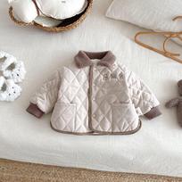 Boys' 2025 Winter Fur Collar Quilted Cotton Jacket - Korean Style Fashion 120