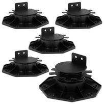 5Pcs Deck Support Pedestals Height Adjustable Deck Raising Support Base Plastic Floor Lift Base Sturdy Floor Lift Bearing Set
