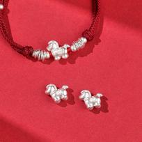 Exquisite Horse Bit Zodiac Year Red String Bracelet - Luxurious Luck Woven Rope New Year Gift