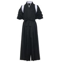BLESSUME Japonų Samurajų Kimono Hakama Uniforma Aikido Kendo Kovos Menai balta