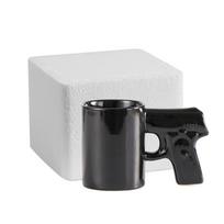 Fun 3D ceramic coffee cup with personalized gun handle,high temperature resistance,used to milk,juice,beer cup,the best gift 301-400ml juoda