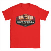 Mens TShirt Moria National Park Home of the Balrog Vintage Pure Cotton Tees LLords Of The RRings T Shirt Round Neck Tops S