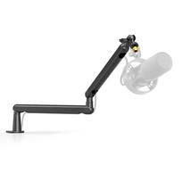 FIFINE Boom Arm Microphone Microphone Arm for Condenser to Desktop Microphone Adjustable Angle from Cable for and Remote Black BM88 Stand, juoda