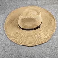 Big Size Foldable Jazz Straw Hat for Men Big Brim Summer Sun Protection Hat Tourist Travel Beach Hat for Woman 58cm 60cm 62cm 57-58cm chaki