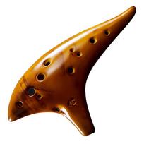 12 Hole Natural Ocarina Stable Intonation Alto C Tone Ocarina Flute with Protective Bag Instrument for Music Lover Beginner auksas