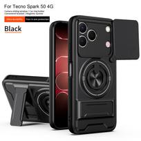 For Tecno Spark 50 Case Tecno Spark 50 4G Cover Magsafe Magnetic Fold Holder Military Armor Camera Protection Cover Tecno Spark 50  4G