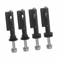 4PCS Safety Mounting Pin for MaxTrax MKII Recovery Traction Board Stainless Steel Lockable Theftproof Mount Pin Set gray