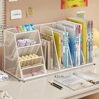 Large Capacity Desktop Bookshelf Office Desk Storage Organizer For Office Stationery 1pcs balta