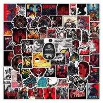 100 Waterproof Berserk Graffiti Stickers for Suitcases, Notebooks, Scooters, and Water Bottles gray