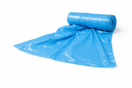 Šiukšlių maišai, 120l, LDPE, 35 mik, 10 vnt., mėlynos spalvos