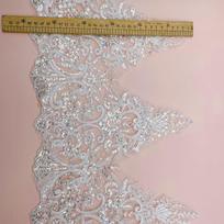 Automobilinė kaulo nėrinio kaulo virvės siuvinėjimo blizgučiai nėrinio trys viename kompiuterinė siuvinėjimo karoliukai Plotis 30cm Benbai + crystal piece/width 30CM