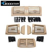 Automobilio kairės, dešinės, centrinės galinės oro kondicionieriaus grotelės AC ventiliacijos panelės dangtelis Mercedes Benz W251 R300 R320 R350 R400 R500 Left Black beige