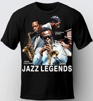 Jazz Legend T-Shirt. Miles Davis, Thelonious Monk, John Coltrane. Unisex T-Shirt XXXXL
