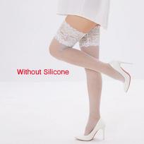 Black/White Sexy Oversized Stockings Wide Lace Floral Lolita Jk Stay Up Thigh High Stockings For Women Breathable Mesh Hosiery One Size white