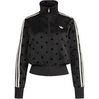 (WMNS) adidas Satin Polka Dots TT Track Jacket 'Black' Women's KV1166 XS