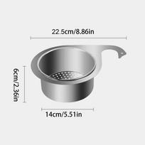 S/L Stainless Steel Swan Sink Filter Basket Kitchen Sink Dedicated Swan Filter Basket Hanging Drain Rack Kitchen Supplies