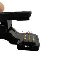 2/3 kontaktų 4/5/6 mm Nešiojamas išmanusis apyrankės laikrodis Įkrovimo laidas Adapteris Įkroviklio klipsas 6mm 3pin juoda