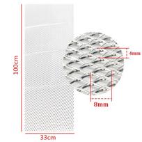 Silver Rhombus Air Inlet Grille Net Mesh Vent 40 x13  Universal Car SUV Body Kit