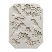 Fondant Cake Decorating Molds Silicone Molds Butterfly Flower Bird Chocolate Molds Holiday Dessert Cake Baking Tool