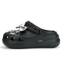Crocs EVA Classic Crush Klumpės Ašmenys Sparnas Angelas Patogūs ir Madingi Batai Skylėti Batai Unisex Sidabriniai 38-39 sidabras