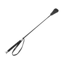 Jodinėjimo botagas Arklių dresūros botagas Jodinėjimo įranga 68cm su gumine riešo dirželiu delnui Black white