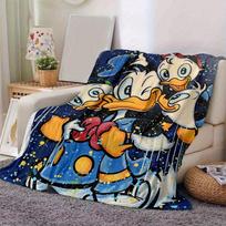 1 vnt. Disney Anties Šeimos pledas Namų dekoras, Sofos uždangalas, Lauko, Dovana, Flanelinis pledas Puikiai tinka Miegamajam, Svetainei, Kelionėms 80cmx120cm orange
