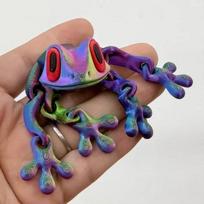 3D Printing Creative and Funny Lifelike 3D Frog Variable Design Refrigerator Magnets Toys Action Kids Movable Joint Fidget Toys 12cm