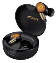JVC Kenwood Victor WOOD master Wireless Bluetooth Noise with Low App Hours Total Playback Sunburst Brown Earphones, Ver. 6.0, Cancelling,