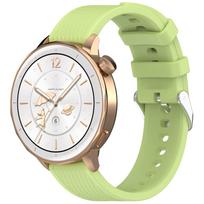 Klasikinė 18 mm silikoninė apyrankė, tinkama OPPO Watch X3 Mini X2 mini, draugiška odai, su deimanto raštu 18mm balta