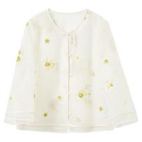 Sancai Floral Embroidered Organza Cardigan Jacket S