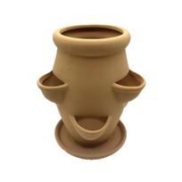 Planter Pot Tower Terracotta Stoneware Succulents Tower Planter Decorative Vertical Gardening Plant Pot for Succulents Orchids Strawberries Outdoor