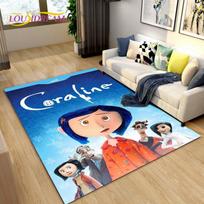 3D animacinių filmų „Coraline Area“ kilimėlis, kiliminis kilimėlis gyvenamajam kambariui, vaikų miegamojo sofa, joga, vaikų žaidimai, šliaužiantis neslidus grindų kilimėlis 40x60cm