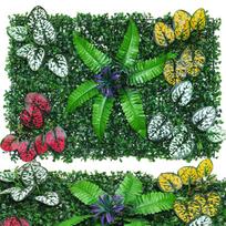 40X60cm Dirbtinių Augalų Žolės Sieninė Panelė Amžinai Žalių Lapų Buksmedžio Gyvatvorės Panelės Lauko Namų Sodui Balkonui Vejos Dekoravimui A1