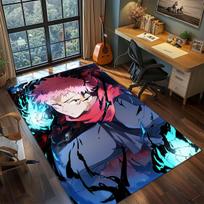 Jujutsu Kaisen Anime Rug Carpet Large Area Rug Non Slip Washable Floor Mat Gamer Room Bedroom Home Decor -QJY 60x90cm