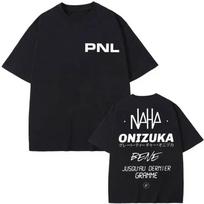 PNL French Rap Group  Onizuka  Inspired Graphic T-Shirt, Unisex Oversized Streetwear Casual Cotton T-shirt 4XL