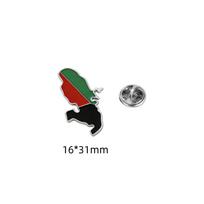 Jeshayuan France Martinique Map Oil Drop Flag Brooch For Women Men Stainless Steel Martinique Pin Jewelry Gift