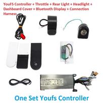 YouFs 36V 15A 350W Controller Set with App Bluetooth Board Throttle  Light  Display for Xiaomi M365 Pro Electric Scooter Controller Set black