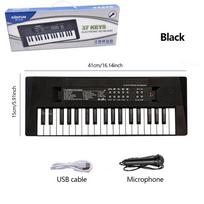 37 Keys Electronic Piano Keyboards with Microphone Rechargeable Education Toys Musical Instrument Gifts for Boys Girls juoda