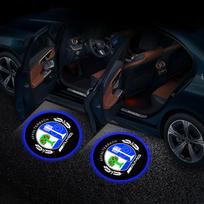 2 vnt. automobilio durų pasitikimo žibintai LED logotipo projektorius „Ghost Shadow“ žibintai Mercedes-Benz V177 W247 W176 W177 W207 W203 W204 GLA GLC X253 GLK GLA klasei Apple