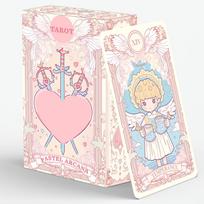 Pastelinė Arkana Tarot Kortos Pradedantiesiems Patyrusiems Skaitytojams Būrimas Dvasinis Augimas Kortų Žaidimai rožinė