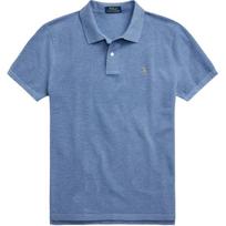 Polo Ralph Lauren Solid Color Small Pony Embroidered Slim Fit Short Sleeve Polo Shirt Men tops Blue MNPOKNI1N821221-400 S