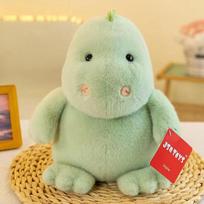 Cute chubby elephant hippo dinosaur doll grab machine doll plush toy wedding throwing little doll 25cm 8 Inch Grab Machine Doll beige