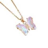 Elegant Butterfly Pendant Necklace Symbolizing Graces and Charm for Fashionable Women in Daily Wear or Parties