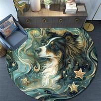 Cartoon Print Round Area Rug,Carpet Rug for Living Room Bedroom Sofa Playroom Decor,Non-slip Floor Mat 80cmx80cm