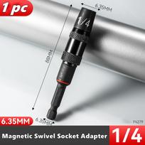 Magnetic Nut Screwdriver Socket Bits For Power Drills Hex Shank Driver/Adapter Socket Wrench Tool Parts Accessories 1/4 3/8 5/16