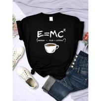 Energy milk coffee Harajuku T Shirt Women Creativity Tee Clothes T-Shirts Loose Summer Tshirt Oversized Breathable Womens Tops S juoda