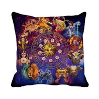 Tarot Witch Pillow Home Decor Pillowcase Soft Sofa  Bedroom Living Room ful Zodiac, 30x30cm